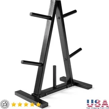 Heavy Duty Steel Weight Rack Compact Design Plate Holder Gym Storage Organizer