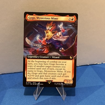 Gogo, Mysterious Mime Extended Art 153 MTG Final Fantasy Commander Magic