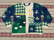 Vtg Eagle’s Eye St. Patrick’s Day Sweater Sz M