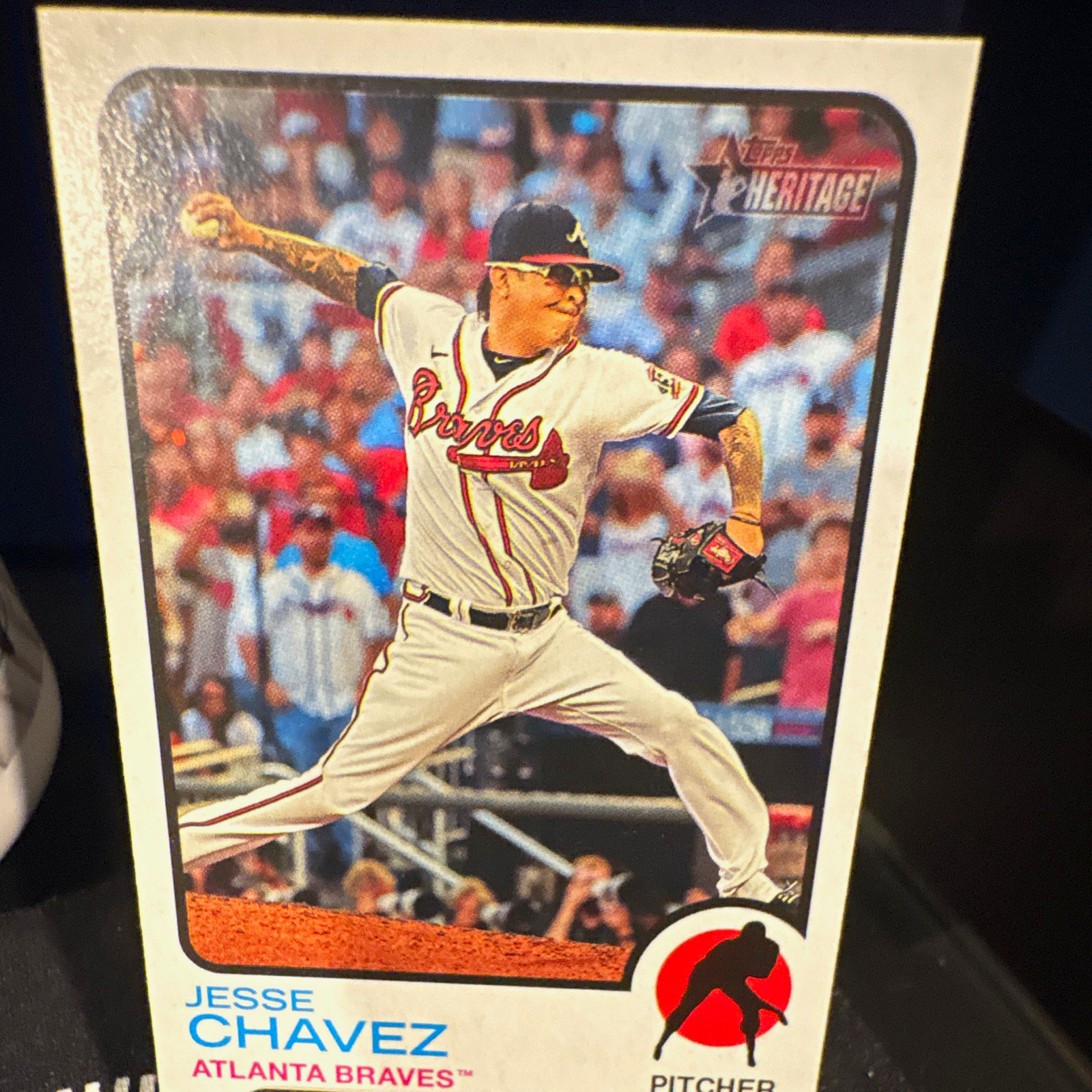 Topps 2022 Heritage High Number SP Jesse Chavez Atlanta Braves #464 Card