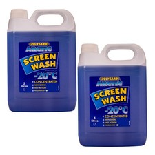 2 x Polygard - Arctic Screenwash Concentrated Screen Wash Polyguard Non Smear 5L 1.50 per litre