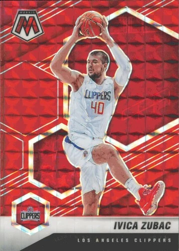 2020-21 Panini Mosaic #60 Ivica Zubac Mosaic Red