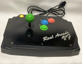 Sega Saturn Real Arcade VF HSS-09 Arcade Stick Controller Boxed Rust on Base