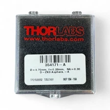 NEW Thorlabs 354171-A D-ZK3 Molded Glass Aspheric Lens 350-700nm (Best Offer!)