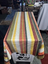 Tablecloth Striped 69" X 49"
