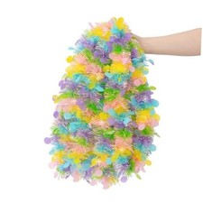 33Ft Easter Tinsel Garland Colorful Metallic Twist Tinsel Garland with