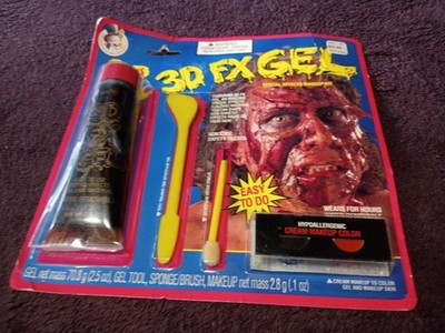 Vintage 1991 FX Illusions 3D FX GEL Melting Man Monster Make-up Imagineering