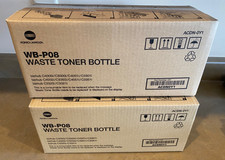 Lot of 2  Konica Minolta OEM Waste Toner Bottle WB-P08 for some Bizhub