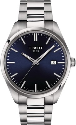 Tissot Watch PR100 Bracelet T1504101104100 Men's Blue Dial | eBay