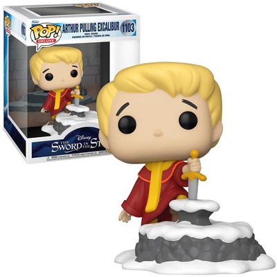 Funko POP Disney Arthur Pulling Excalibur Sword in the Stone Vinyl Figur Neu