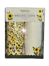 My Minds Eye New Sunflower Baking Cups 50pc Cupcake Liner Baking Accessories