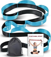 Stretching Strap with 10 Loops-Yoga Strap for Physical Therapy,Home Workout,Pila