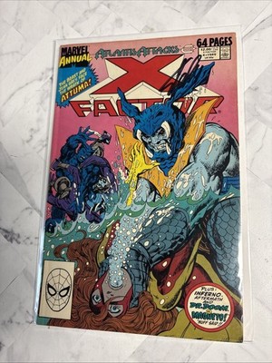 X-Factor Annual #4 SIGNED BY STAN LEE WITH COA (Marvel 1989) Atlantis Attacks!