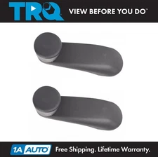 TRQ Black Window Crank Handle Pair Set of 2 for Silverado Sierra Truck Pickup