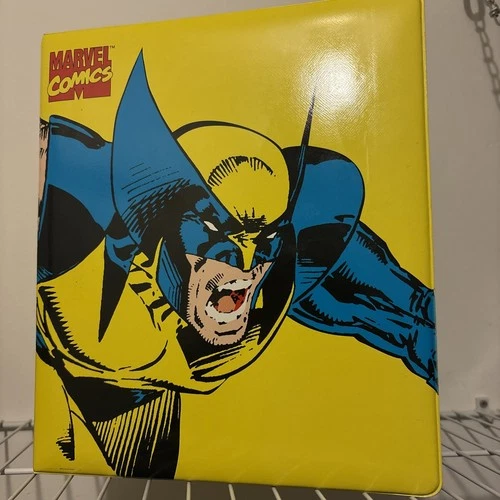 WOLVERINE MARVEL COMICS 1994 3 RING BINDER VTG 90S X-MEN COLLECTOR'S CARDS ALBUM