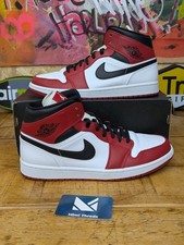 Air Jordan 1 Mid Chicago (2020) UK10.5 554724-173 Preloved scatola originale