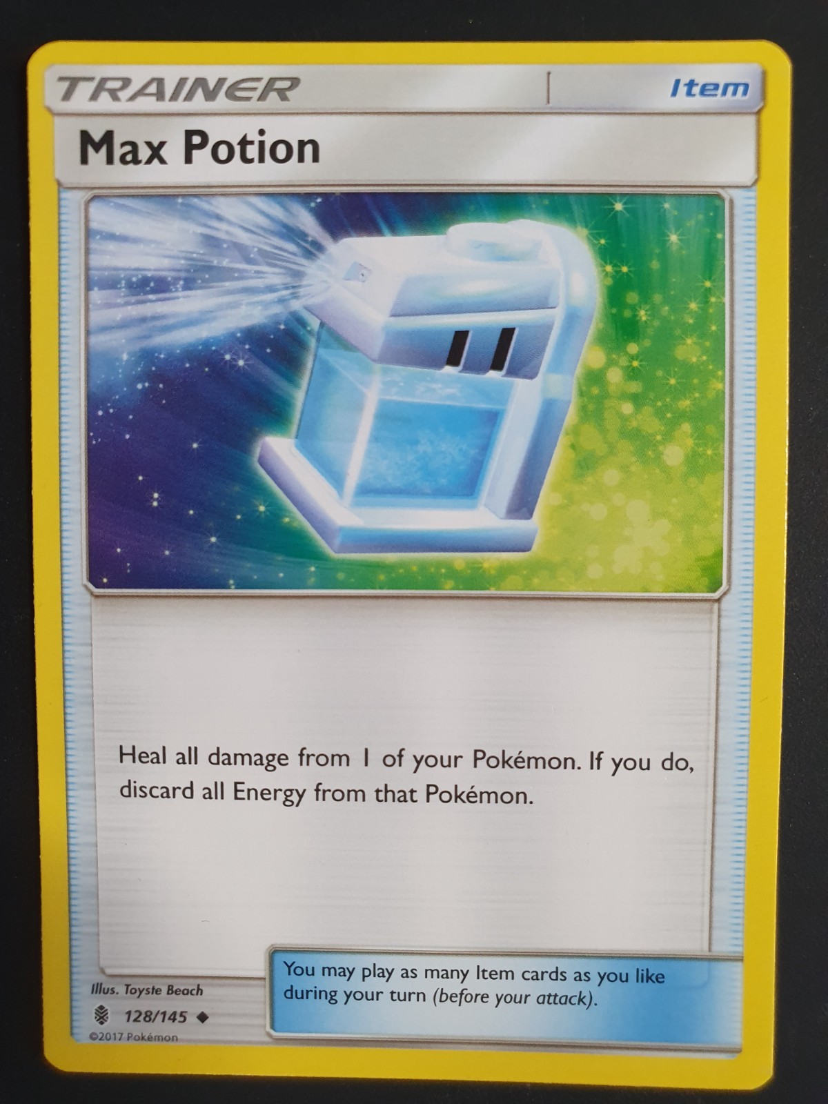 Max Potion 128/145 Trainer - Guardians Rising Set - Pokemon Card - Excellent