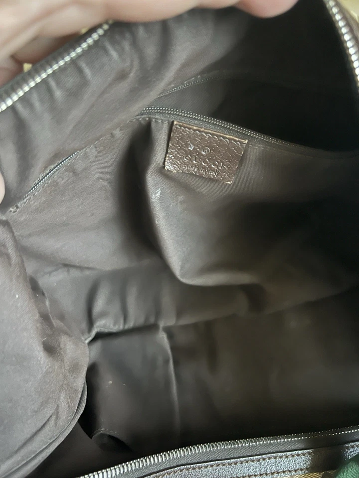 Bolsa Hobo Gucci Vintage Lona GG Monograma - Imagem 4 de 4