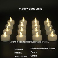 Oshine50Led Teelichter : Elektrische Flackernde Batteriebetriebene Kerzen
