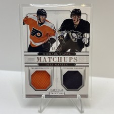 2013-14 Panini National Treasures Matchups Relic Michael Raffl/Olli Maatta 85/99