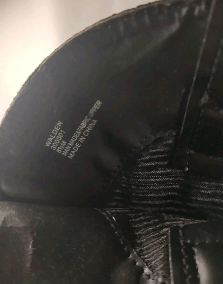 Rampage Walden Laredo Botas Mujer Talla 8.5 M Negro Imitación Cuero Vaquera Western Foto 4 de 4