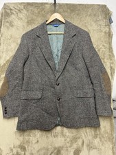 Pendleton Men  s Tweed Virgin Wool Western Sport Coat Blazer Jacket 44 L Patches