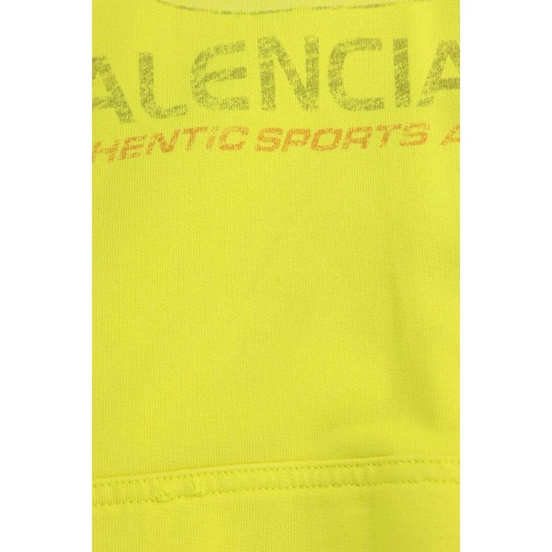 Felpa con cappuccio pullover Balenciaga 24SS 761458 TPVM5 stampa logo invecchiato uomo 2 usata 2
