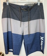 New With Tags Men  s Size 30 Hurley  s Colorblocked Board Shorts Swim Shorts