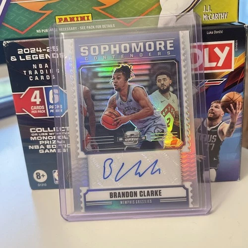 2020-21 Panini Contenders Optic Sophomore /149 Brandon Clarke Prizm AUTO