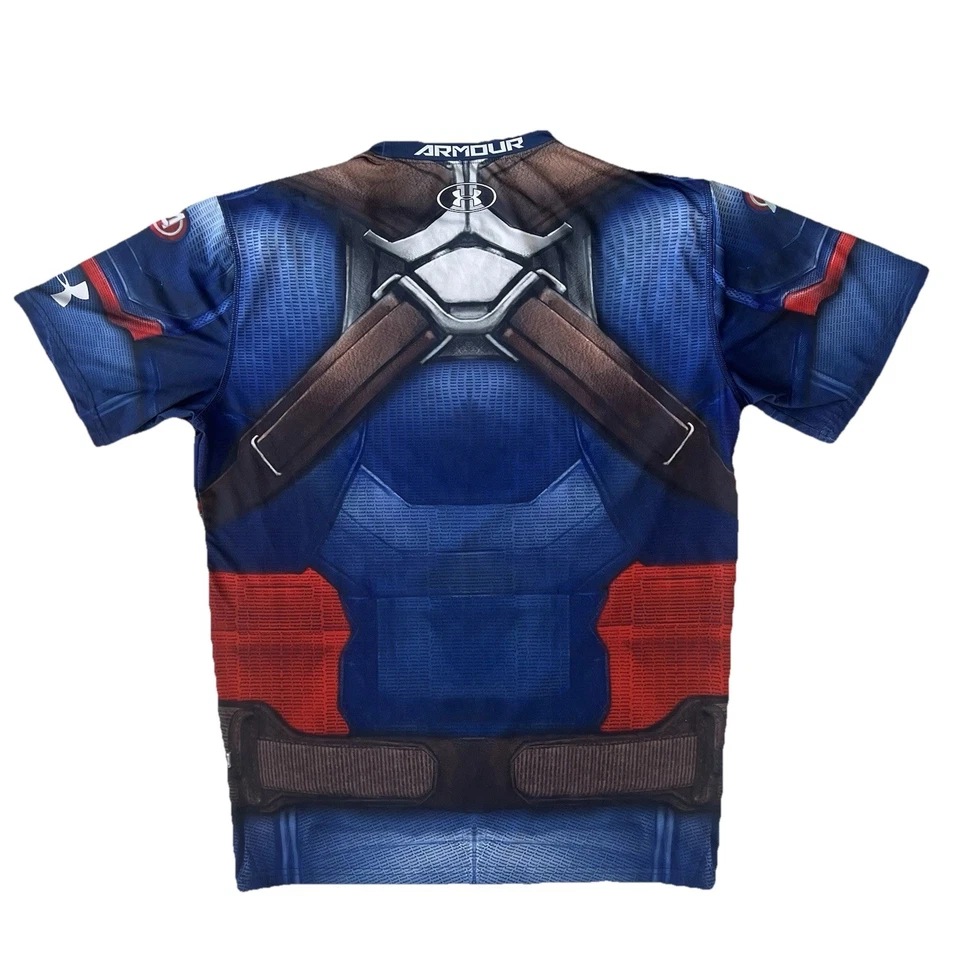 Under Armour Alter Ego Captain America Civil War Compression Shirt 3XL HeatGear - Image 2 of 4