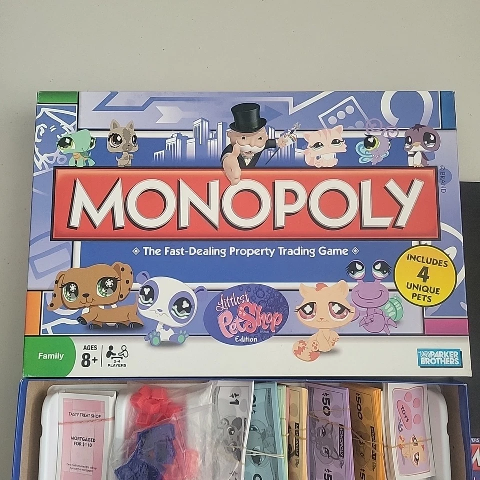 Juego de mesa Littlest Pet Shop Monopoly incompleto leer descripción Foto 3 de 4