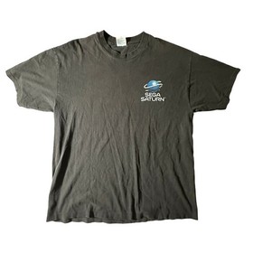 Vintage Sega Saturn Promo T-Shirt Mens XL X-Large Game Console Single Stitch 90s