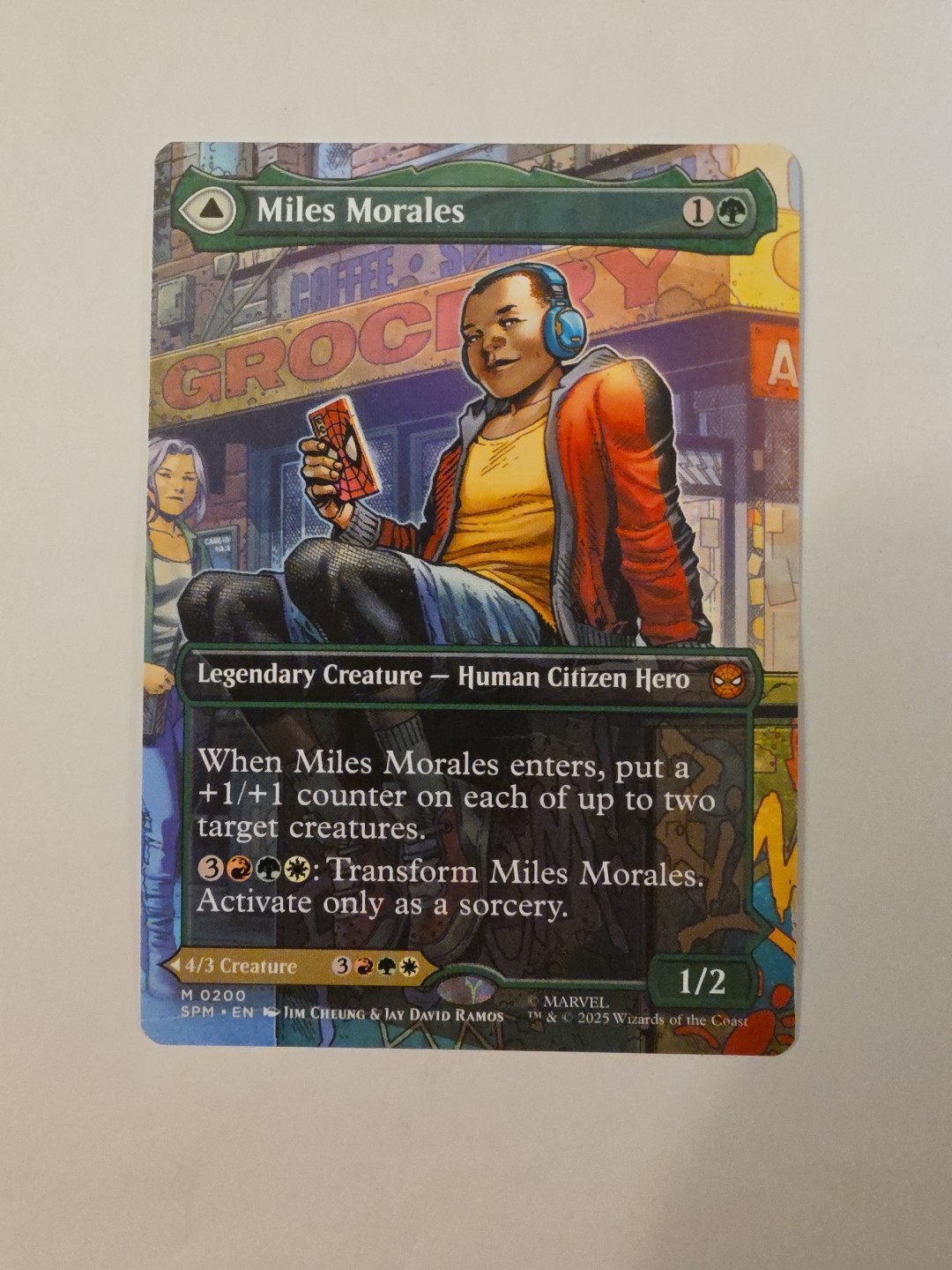 Miles Morales - MTG - Borderless - Marvel's Spider-Man - #200