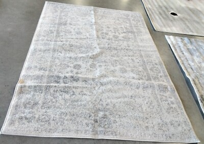 IVORY / SILVR 5'-1'' X 7'-6'' Broken Thread Rug Reduced Price 1172746441 ADR109C-5