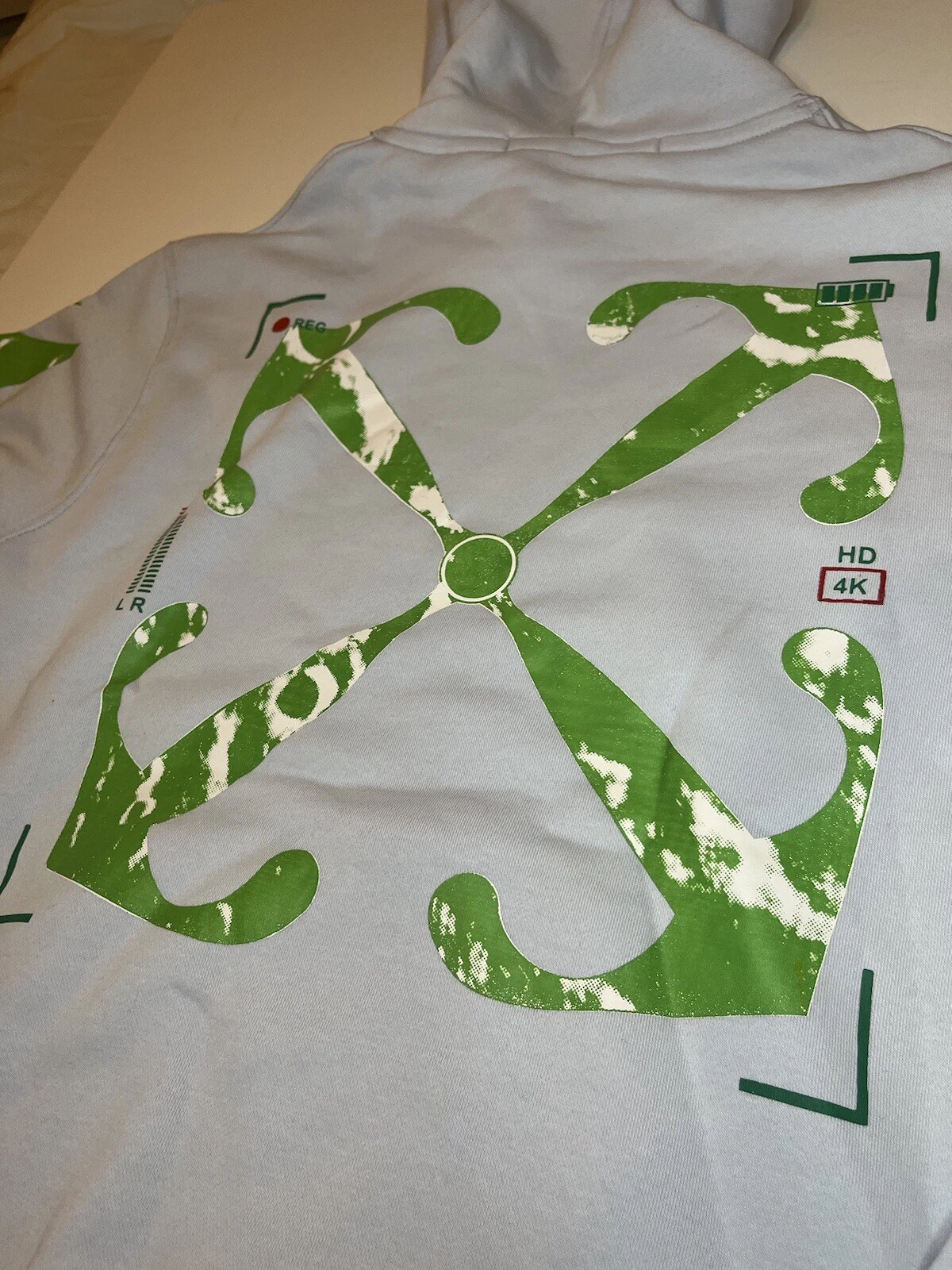 Felpa con cappuccio Off White nuova