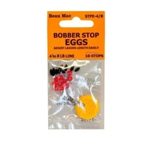 Package of 10 Beau Mac Bobber Stop Eggs with Beads STPE-4/8