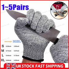 Anti-cut Gloves Safety Cut Proof Stab Resistant Kitchen Butcher Cut-Resistant UK