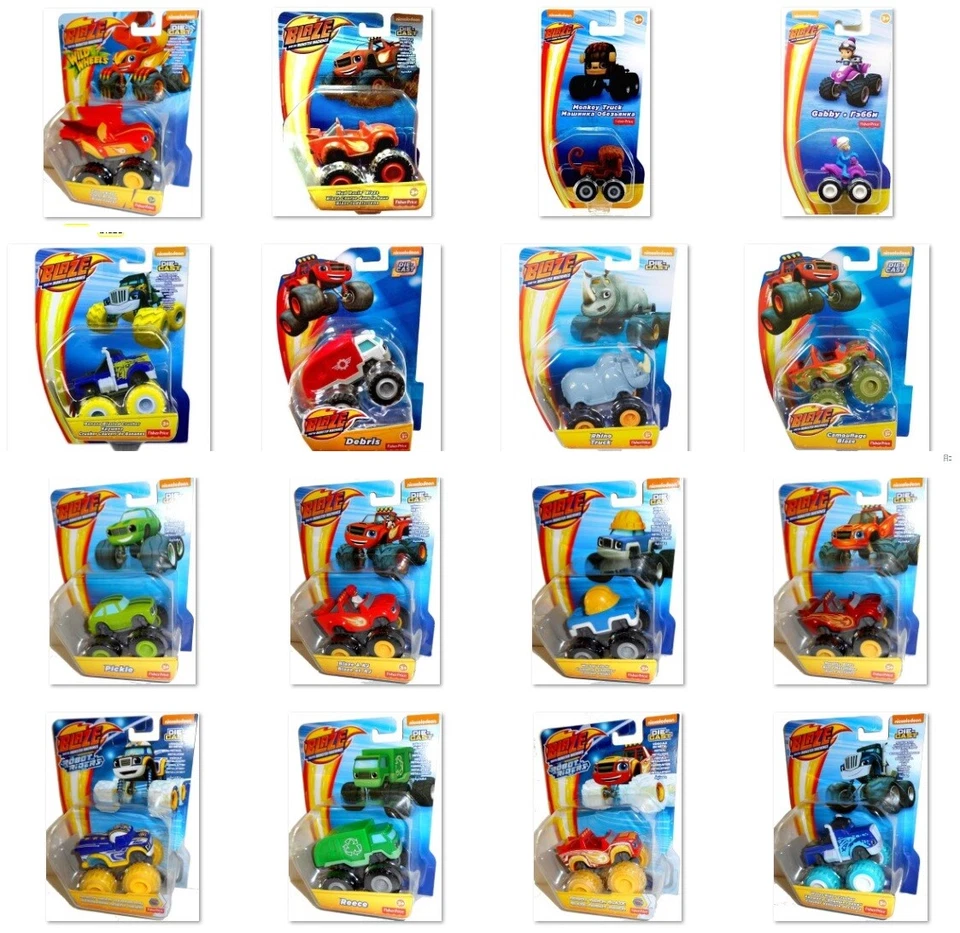 FISHER-PRICE Tempo di consegna 4-6 Giorni BLAZE Macchine 1:64 Auto Monster Machines DIE-CAST