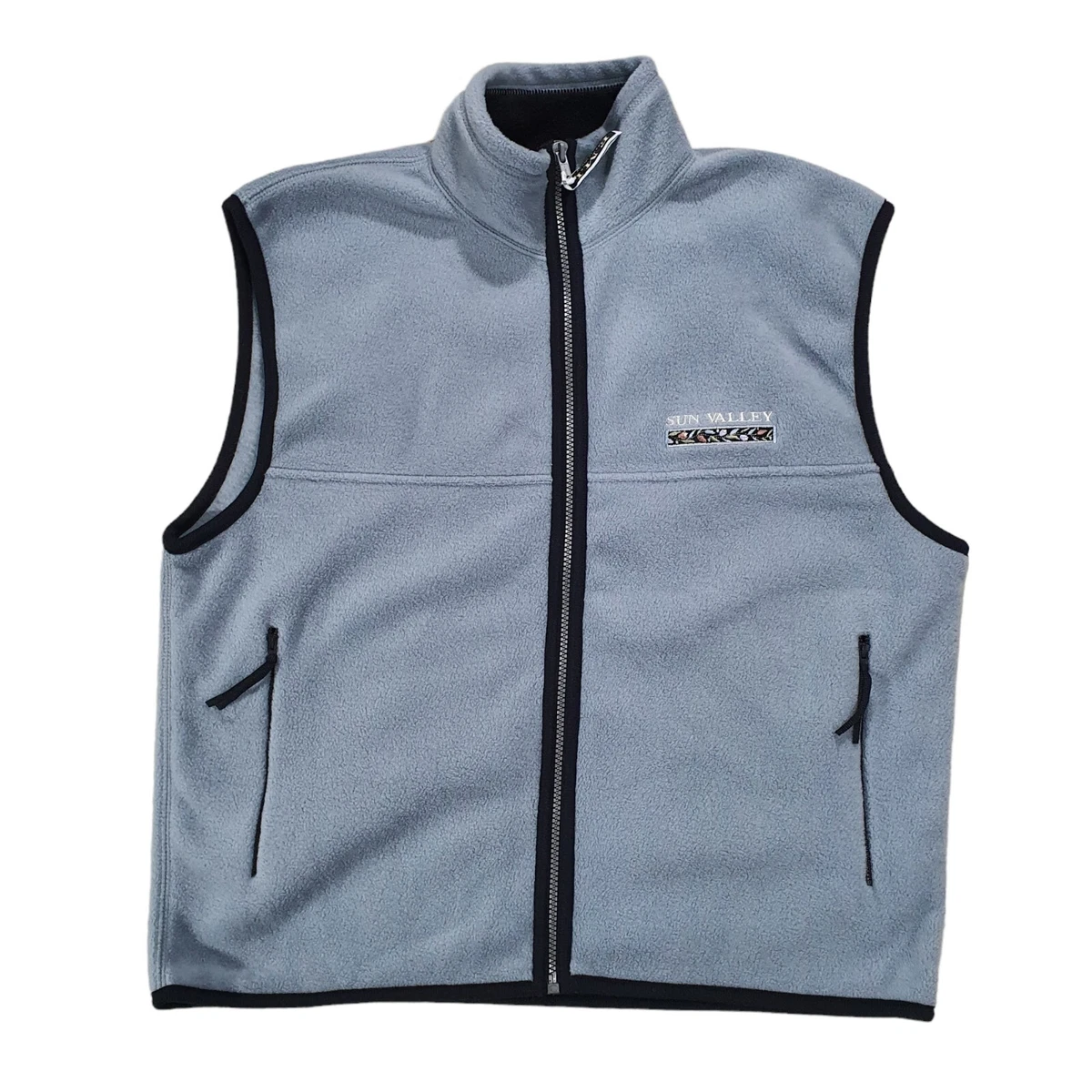 Fleece vest best sale embroidered