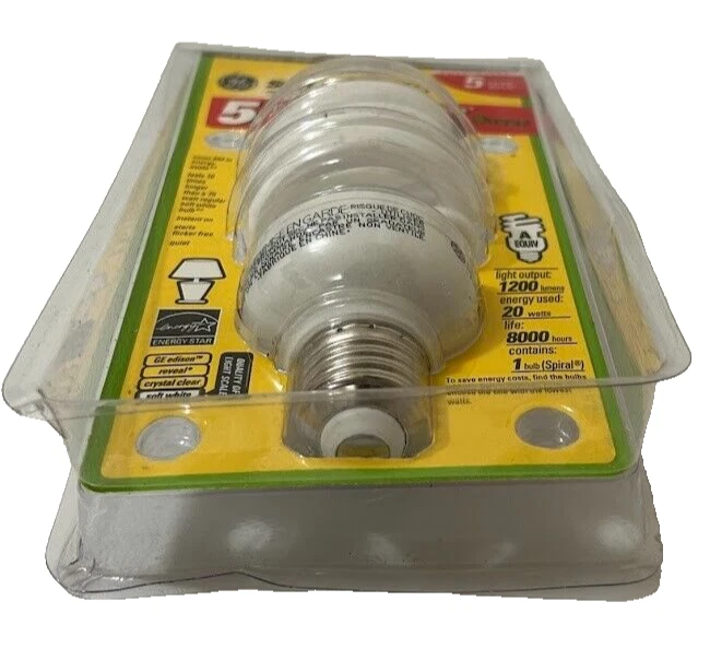 GE Energy Smart 20W Light Bulb (Replaces 75W) 1200 Lumens 15516 NEW - Image 3 of 4