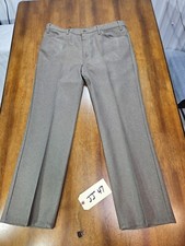 Vintage Levi Polyester Dress Pants 40 x 32 EJ48 698 Beige Made in USA