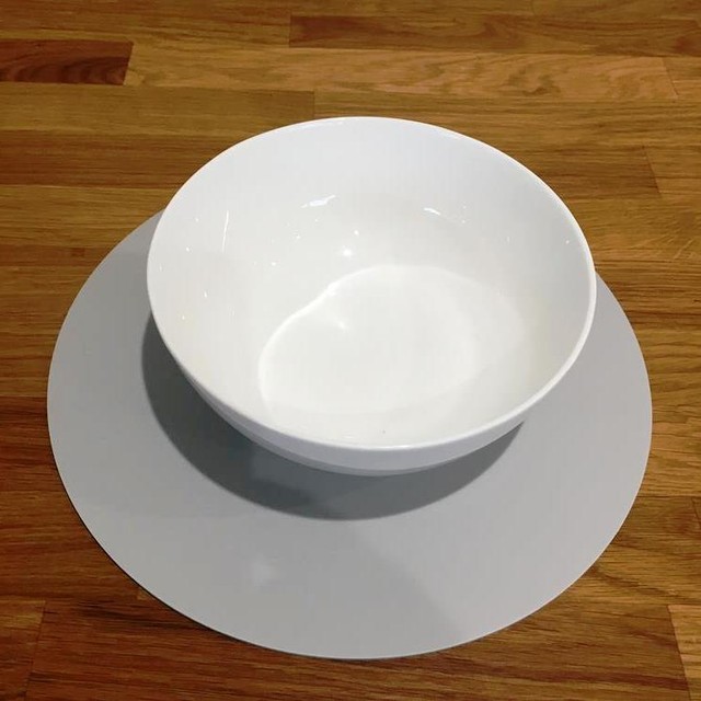 Round Light Grey Mat Finish Acrylic Placemats, Sets 4/6/8, Size 10" or