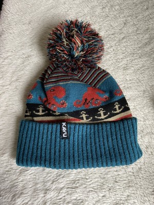 KAVU Herschel Pom Beanie Knit Ski Cap 