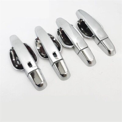 12PCS For 2016-2025 Chevrolet Malibu Chrome Side 2 Smart Door Handle Covers+Bowl