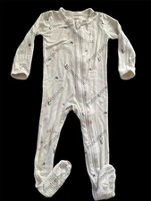 Kyte Baby EUC Beige Ducks Dual Zip Bamboo Footie-12-18Mos