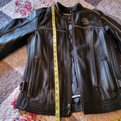Harley-Davidson Women's Leather Jacket Size Small - Picture 12 of 16