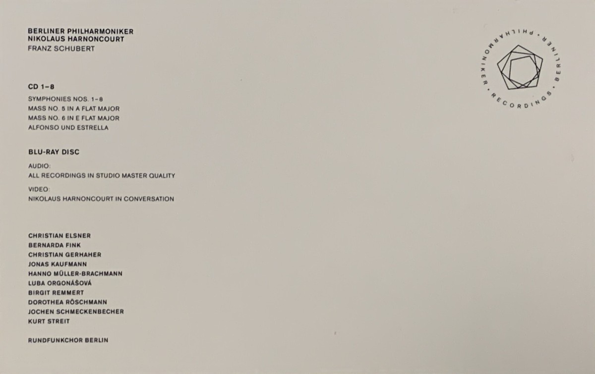 Symphonies 1-8 Mass No. 5 in by Schubert / Berliner Philharmoniker