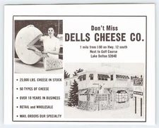 1974 DELLS CHEESE CO. WISCONSIN DELLS WI Vtg 4.5"X5.5" Magazine Ad 1970's M339