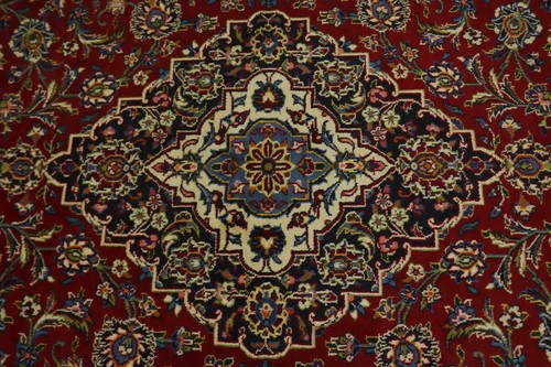 Handmade Vintage Oriental Rug Classic Floral Design Wool Décor Carpet 8X12 ft - Picture 12 of 18