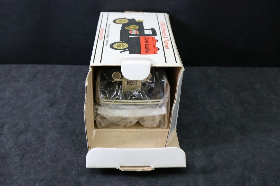 Liberty Classics Clark 1930's Ford Model A Tanker Truck Die Cast NIB Bank #819 - Image 3 of 4